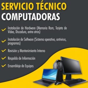 soporte tecnico laptops pc